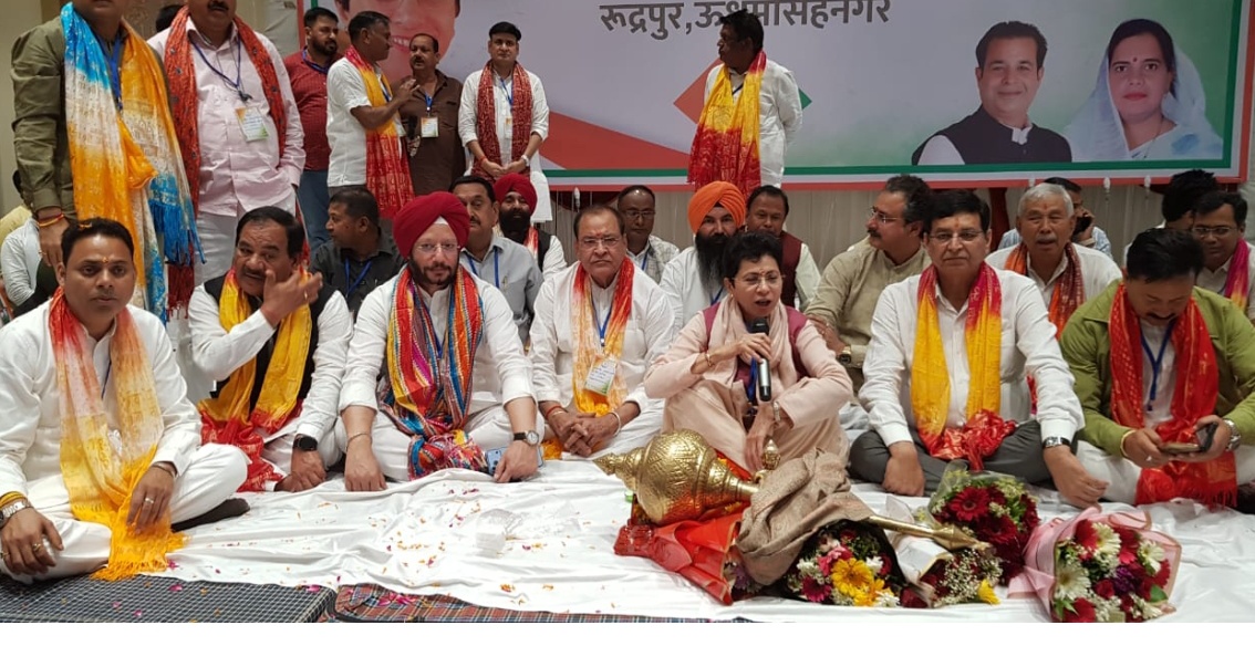 रुद्रपुर में कांग्रेस का शक्ति प्रदर्शन, कुमारी शैलजा के स्वागत में उमड़ा जनसैलाब